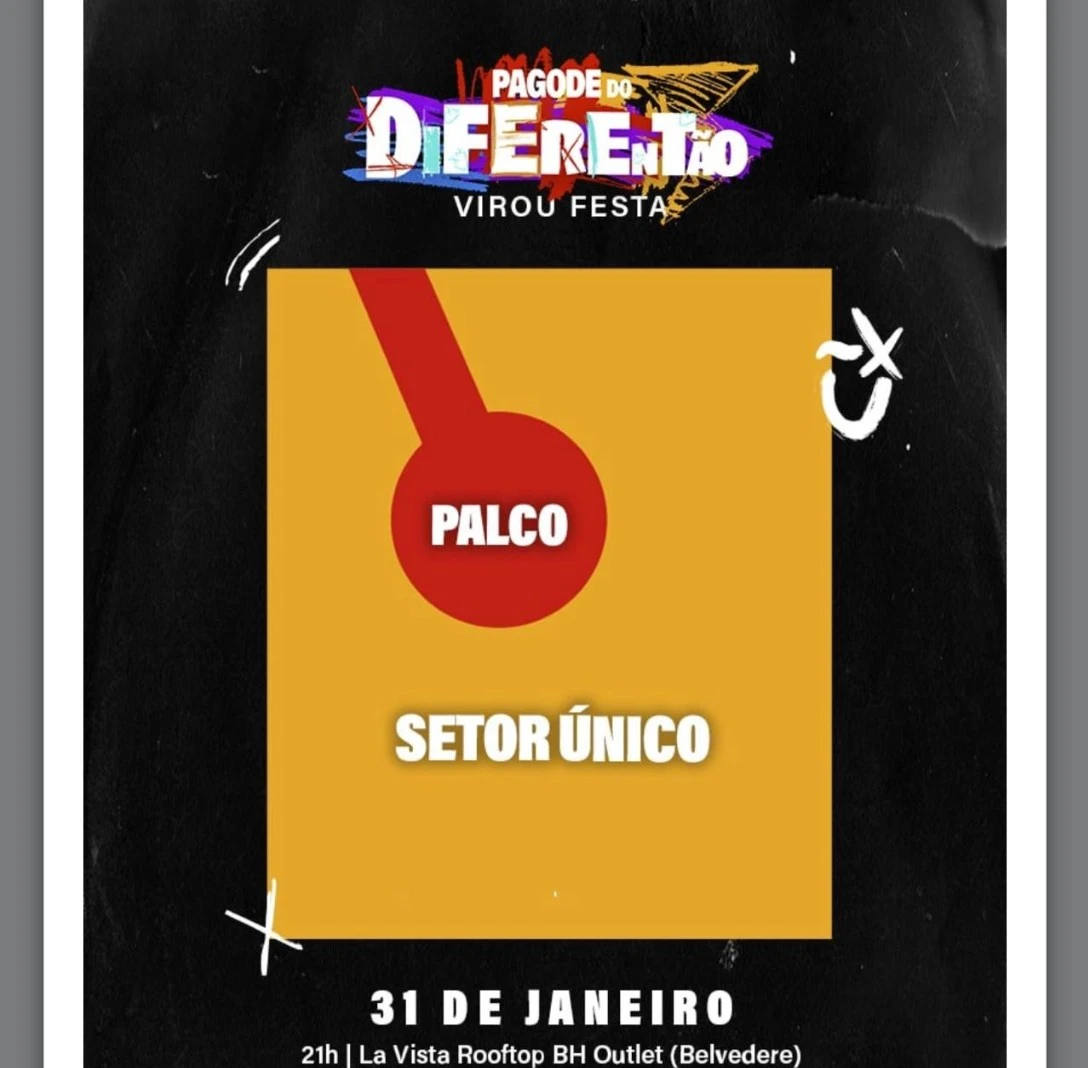 Mapa do Pagode do Diferentao - Dilsinho BH