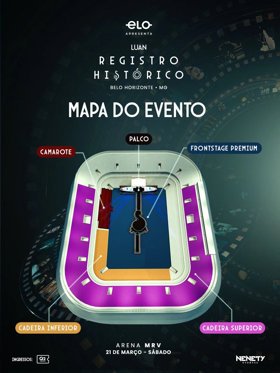 Mapa do Luan Santana - Registro Histórico