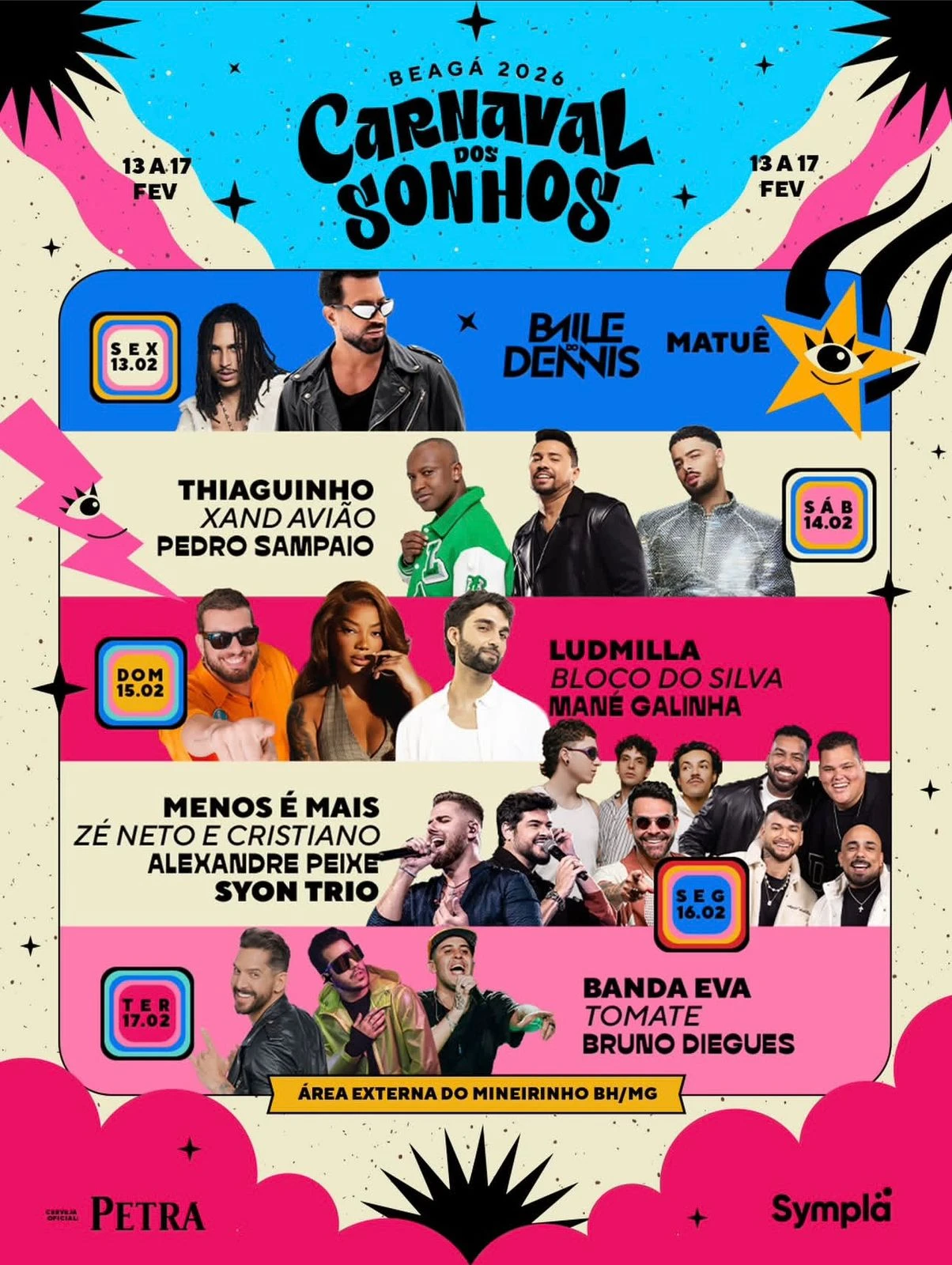 Carnaval dos Sonhos 2026 BH - Belo Horizonte